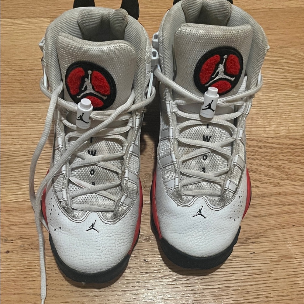 Jordan Sneakers in White and Red